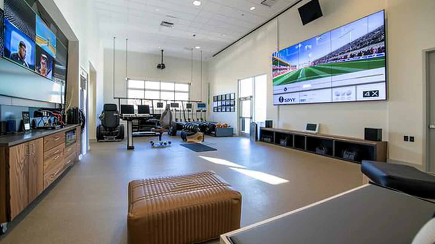 a dynamic indoor sports recovery center showcases professional athletes utilizing high-quality cbd products, surrounded by sleek modern equipment and digital performance metrics, capturing the essence of enhanced recovery and mental clarity. a dynamic indoor sports recovery center showcases professional athletes utilizing high-quality cbd products, surrounded by sleek modern equipment and digital performance metrics, capturing the essence of enhanced recovery and mental clarity.